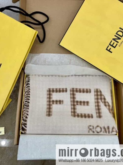 FENDI Fendi Roman plaid double-sided towel