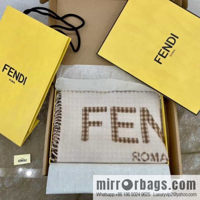 FENDI Fendi Roman plaid double-sided towel