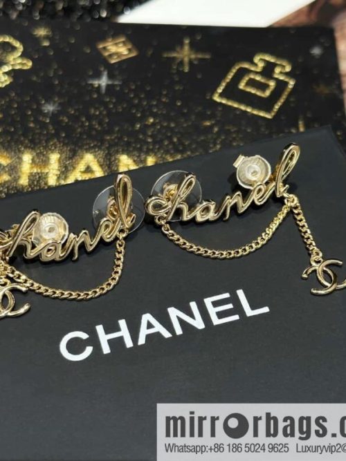 ☀️New ☑️ Chanel letter CHANEL earclip earrings ☀️