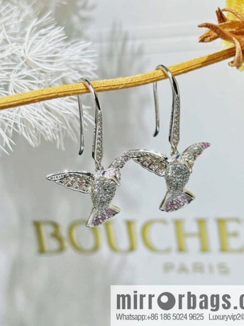 ☀New BOUCHERON/Boucheron Animal Series Hummingbird Stud Earrings ☀