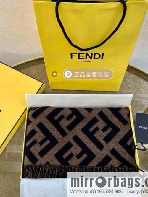 FENDI Fendi FF Vintage Style 100% Cashmere Scarf
