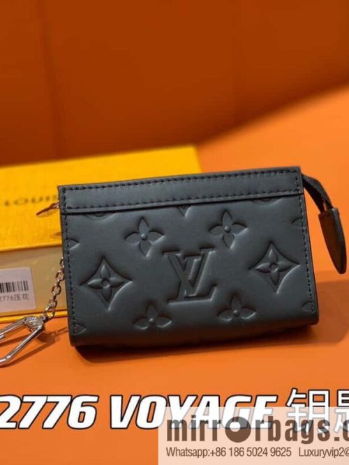 [Original single boutique] M82776 black full leather, key bag wallet series, new VOYAGE key bag in autumn and winter