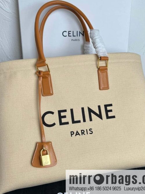 CELINE Tote white woven calfskin beach shopping bag, model 190062