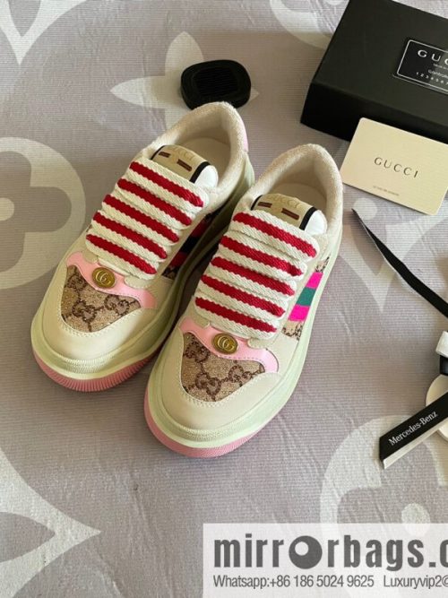 🐰🐰GUCCI Gucci 2023 Gucci ribbon platform dirty shoes, Gucci Mac 90 casual series