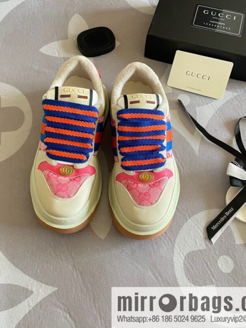 🐰🐰GUCCI Gucci 2023 Gucci ribbon platform dirty shoes, Gucci Mac 90 casual series