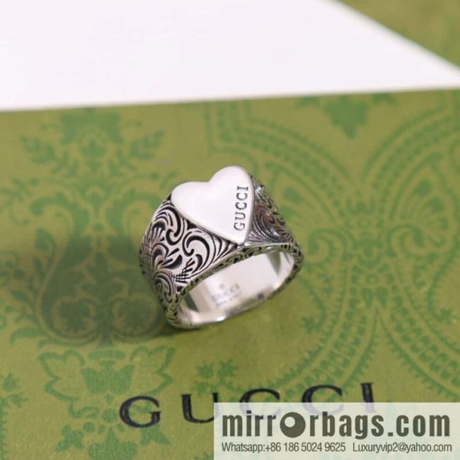 ❗️New ❗️ ☀️ original order ☀️ new Gucci double G peach heart love ring  ☀️