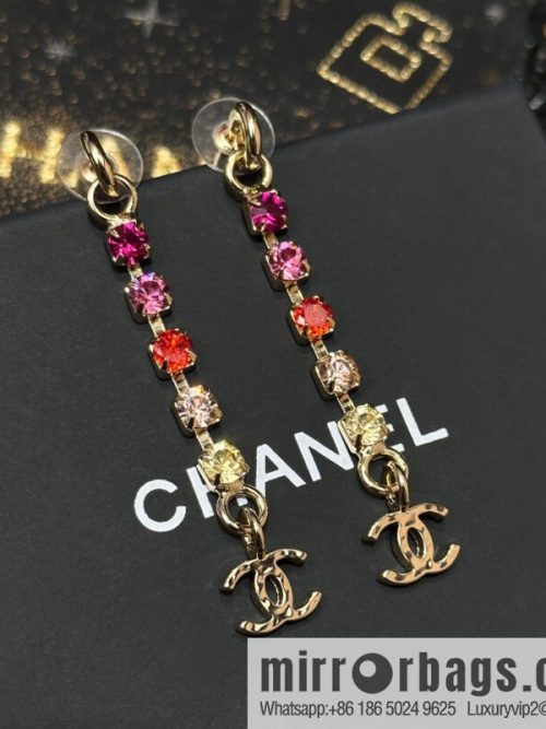 ☀️New ☑️ Chanel double C diamond stud earrings ☀️