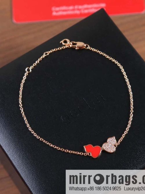 Qeelin Kirin Wulu Rose Gold HyCeram ® Double Gourd Bracelet