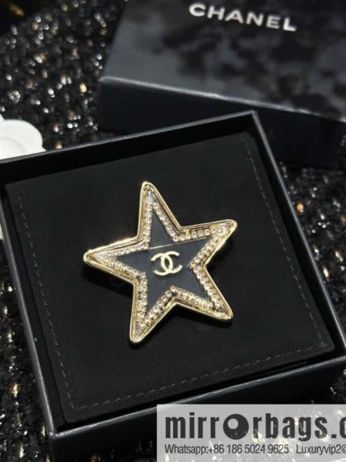 ☀️New ☑️ Chanel Double C Pentagram ⭐ Star Brooch ☀️