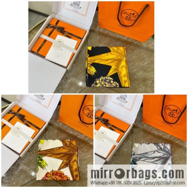 Hermes \"Garden Guardian\" 100% silk scarf