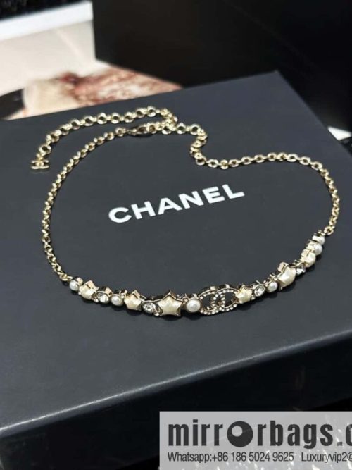 ☀️Original order ☀️ new ☑️ Chanel double C five-pointed star ⭐ star pearl necklace ☀️