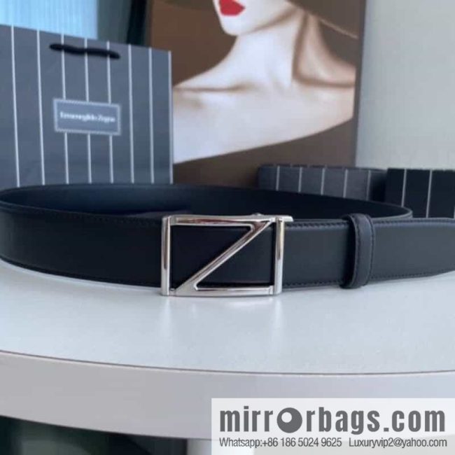 Zegna, men\'s fashion belt 3.5cm - Image 2