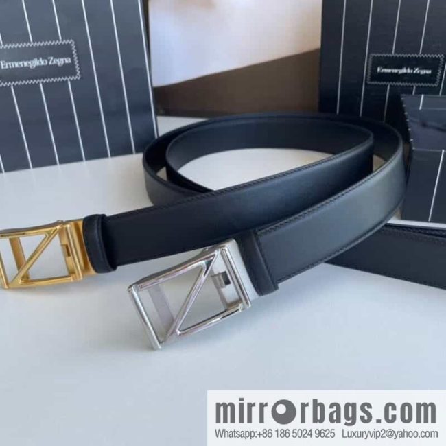 Zegna, men\'s fashion belt 3.5cm