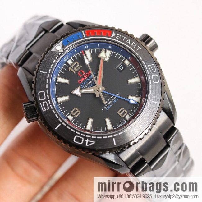 Omega All Black Ocean Universe 600 meters \"Black of the Deep Sea\" - New Zealand Emirates Captain 1: equipped with a self-produced 8906 movement - Image 2