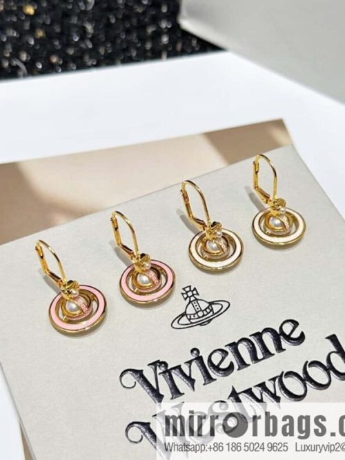 ❗️New ❗️ Original order y New ☑️ Vivienne Westwood Queen Mother Saturn stud earrings