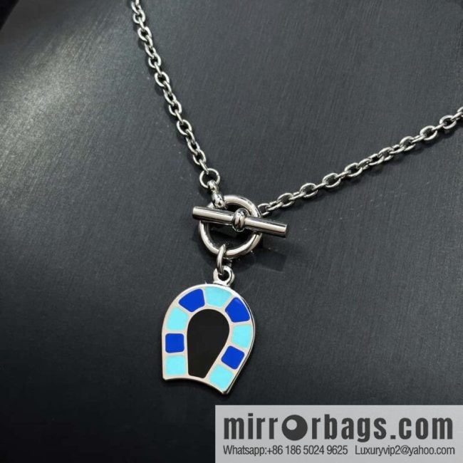 ❗New ❗ ☀ HERMES Helios Fer a Cheval Horseshoe Necklace ☀