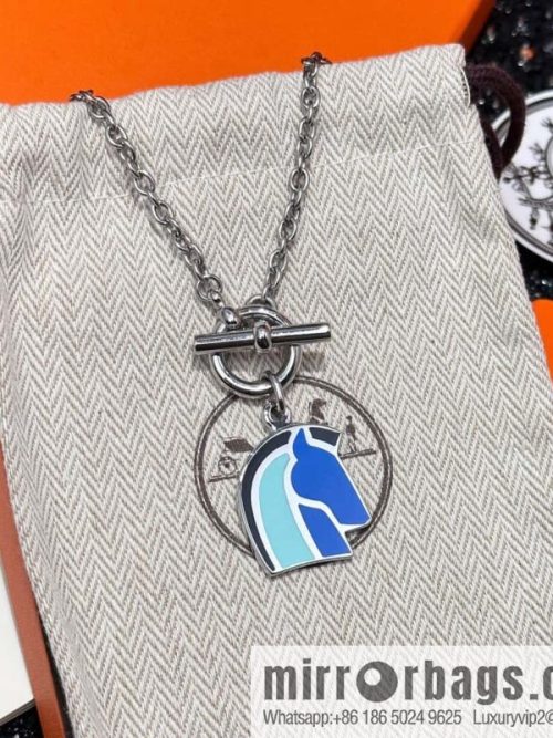 ❗New ❗ ☀ HERMES Helios Cheval Horse Head Necklace ☀