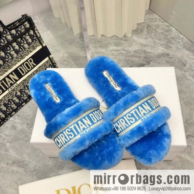 🐰🐰New color 2023-CD wool mop embroidered slippers series