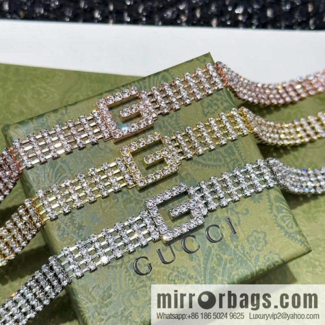 ❗️New ❗️ ☀ new Gucci Gucci G letter full diamond necklace☀