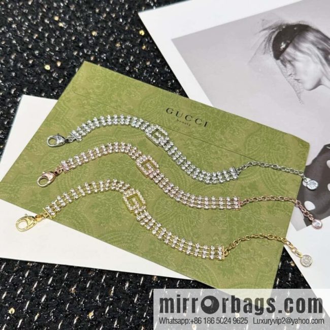 ❗️New ❗️ ☀ new Gucci Gucci G letter full diamond bracelet ☀