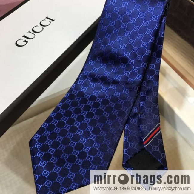 GUCCI Gucci 100% Top Jacquard Silk Double G Jacquard Tie - Image 4