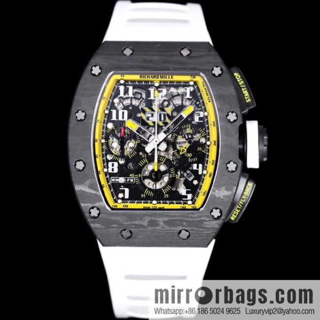 Z Factory Richard Mill RM11-FM Series RM 11-FM with 7750 Chronograph Mechanical Movement Fly Back Chronograph Automatic Watch - Image 4