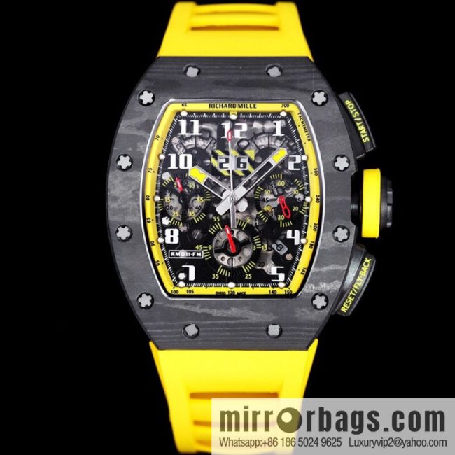 Z Factory Richard Mill RM11-FM Series RM 11-FM with 7750 Chronograph Mechanical Movement Fly Back Chronograph Automatic Watch - Image 5
