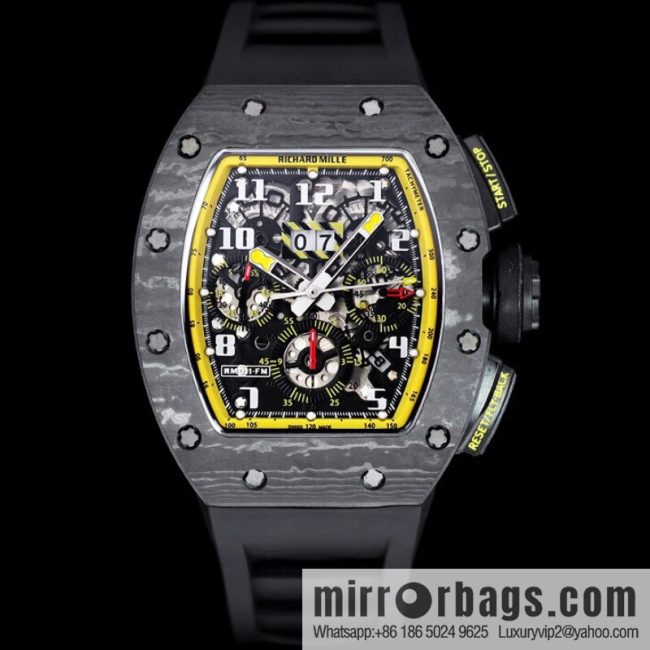 Z Factory Richard Mill RM11-FM Series RM 11-FM with 7750 Chronograph Mechanical Movement Fly Back Chronograph Automatic Watch