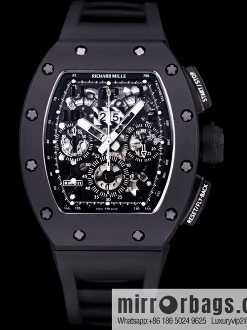 Z Factory Richard Mill RM11-FM Series RM 11-FM with 7750 Chronograph Mechanical Movement Fly Back Chronograph Automatic Watch