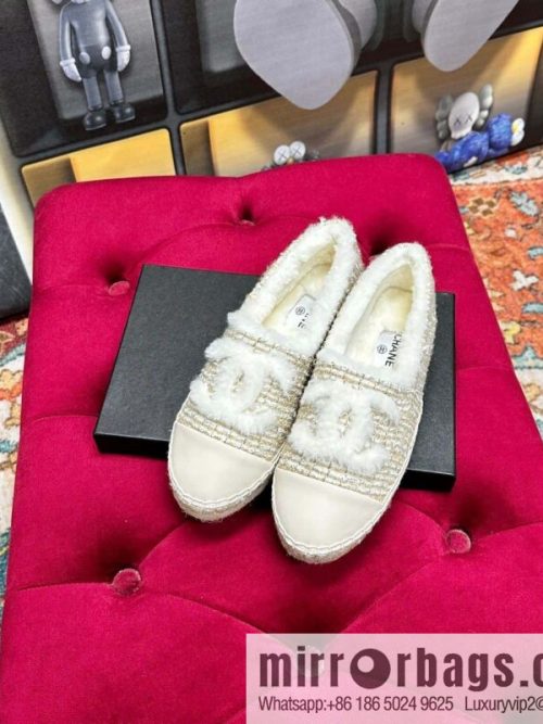 🐰🐰CHANEL 2023 autumn and winter new fisherman shoes loafers, top version