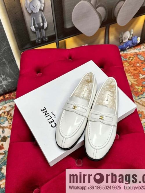 🐰🐰CELIN * E autumn and winter Arc de Triomphe loafers