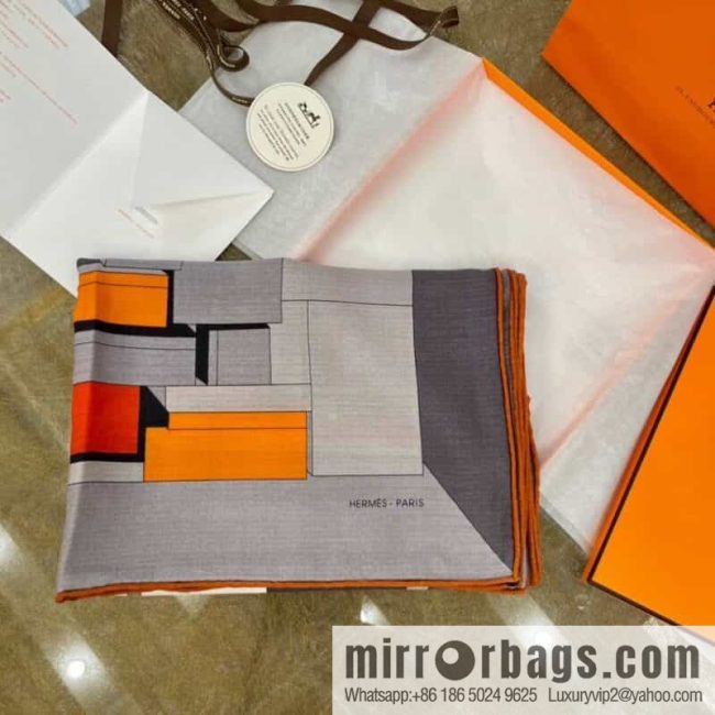 Hermes 21 new silk wool square scarf