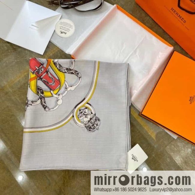 Hermes \"Cavalcado\" Shawl Scarf - Image 2