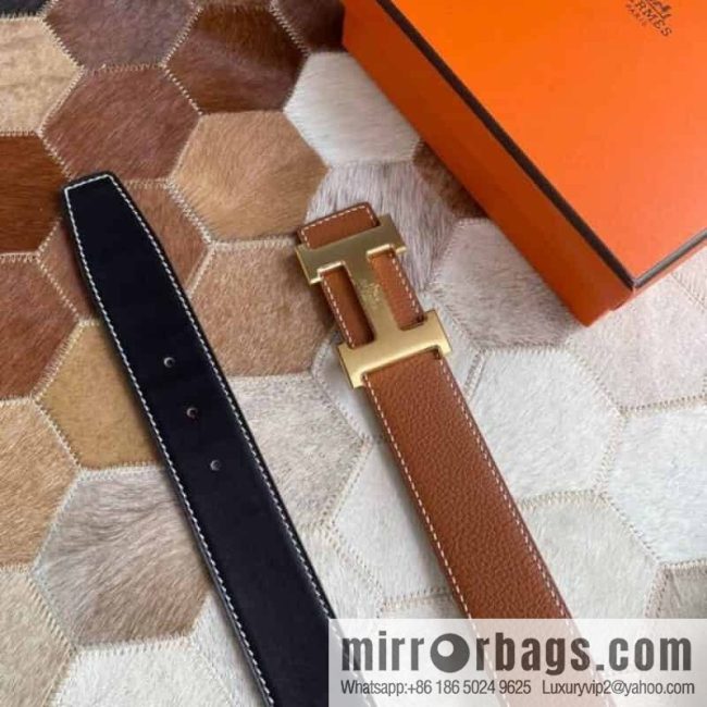 Hermes Hermes, boutique horse-drawn carriage buckle 3.8cm original order quality belt - Image 2