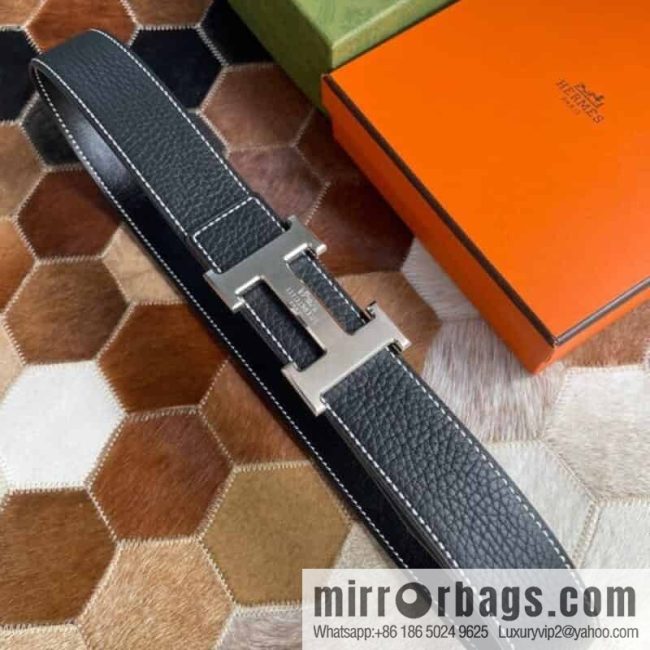 Hermes Hermes, boutique horse-drawn carriage buckle 3.8cm original order quality belt - Image 3