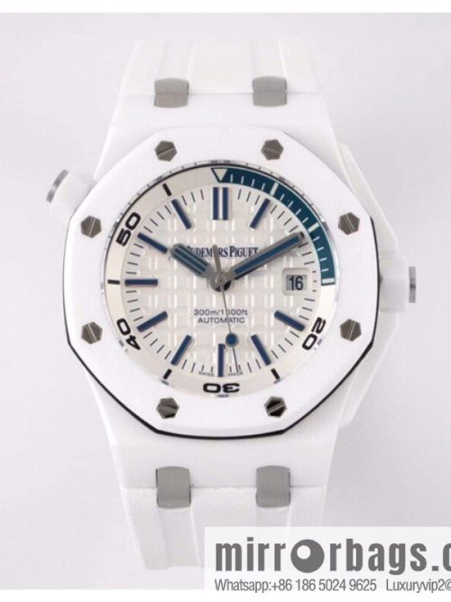 Audemars Piguet AP 15707 White Ceramic 9015 to 3120 Movement Watch