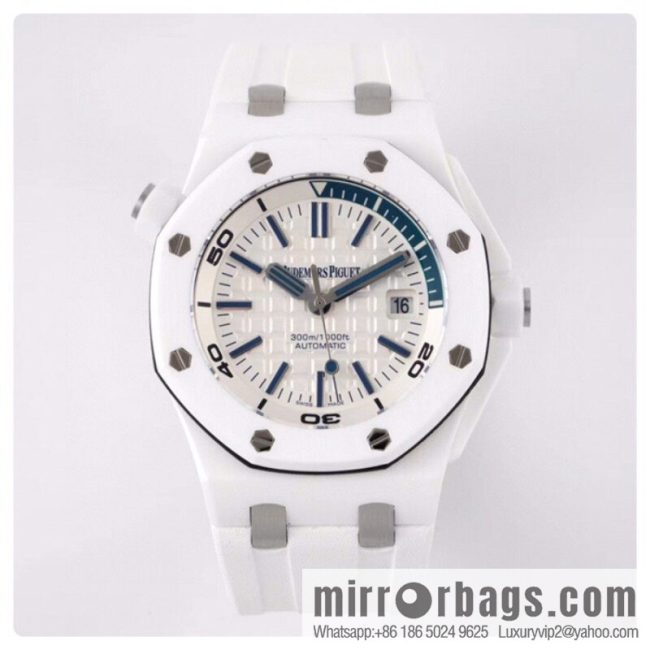 Audemars Piguet AP 15707 White Ceramic 9015 to 3120 Movement Watch
