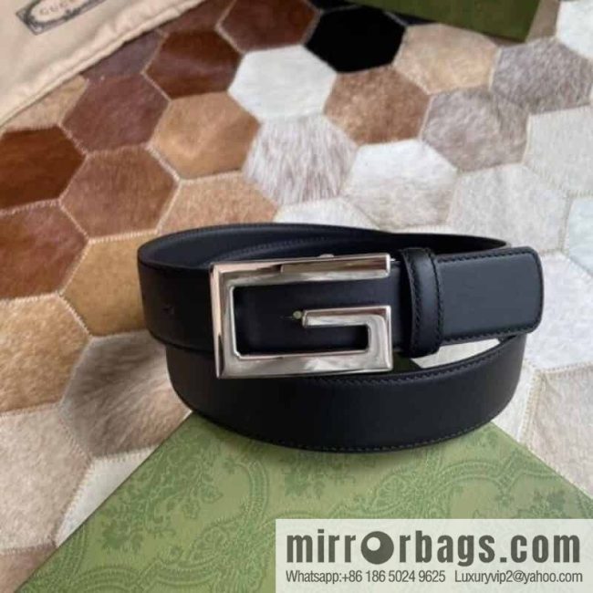 Gucci Gucci\'s new G rotating metal buckle with imported first-layer cowhide 35mm belt - Image 2