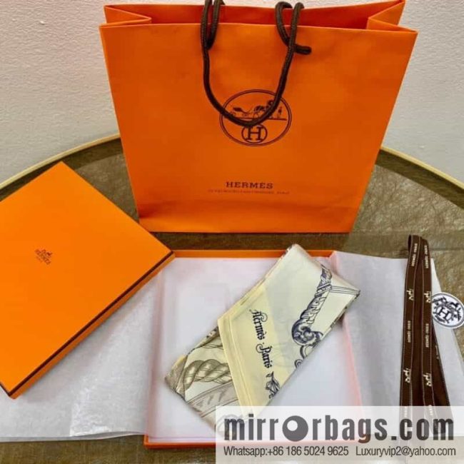 Hermes 21 summer new Maxi Twilly \"Horse Rider\" 100% silk ribbon - Image 2