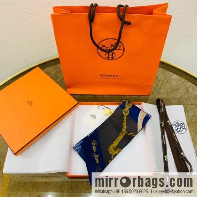 Hermes 21 summer new Maxi Twilly \"Horse Rider\" 100% silk ribbon - Image 5