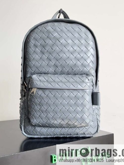 #Bv new men\'s backpack 730728 classic woven backpack model number: 730728 lightning gray