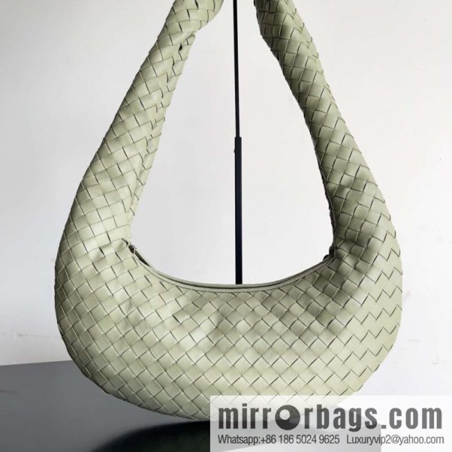 #Bv Early Autumn New Buddy Shoulder Bag Jodie Foster Edge Bag, Travertine Green