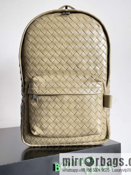 Large~ BV new woven backpack model number: 730732 taupe