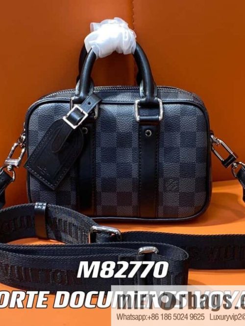 [Original order boutique] M82770 Haige mini men\'s bag briefcase series NANO PORTE DOCUMENTS VOYAGE handbag