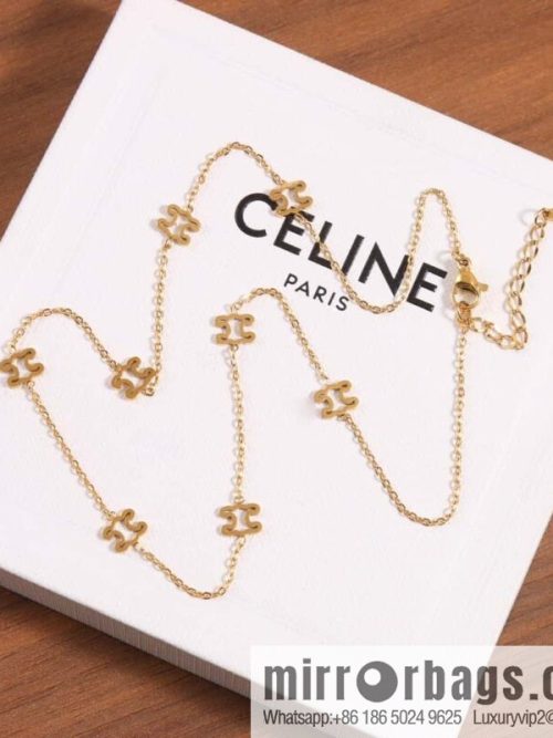 ☀️Celine Hollow Arc de Triomphe Necklace ☀️