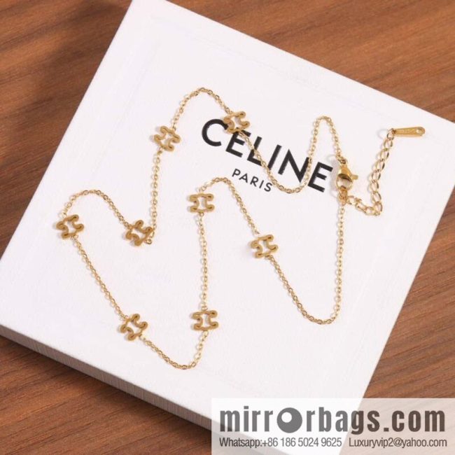 ☀️Celine Hollow Arc de Triomphe Necklace ☀️