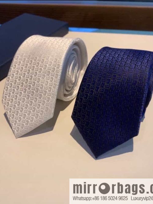 Dior 100% Top Handmade Custom CD Embroidered Tie