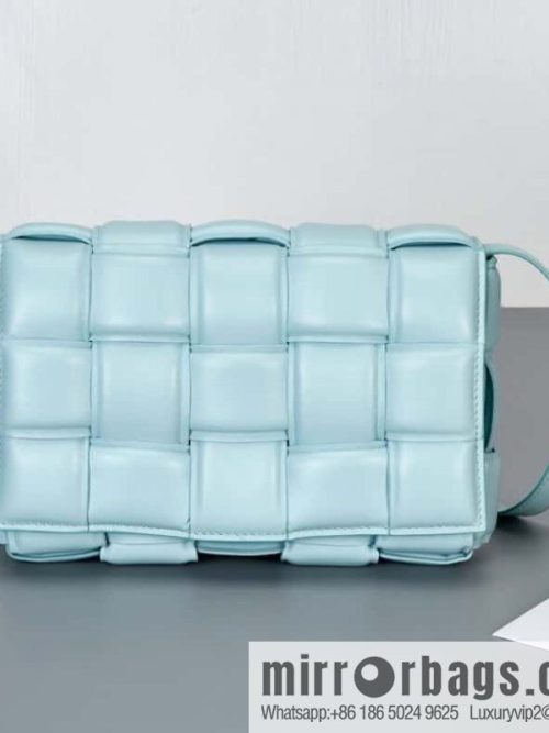 Bottega Veneta Padded Cassette Bag Model; 591970 BV Cassette Pillow Bag, Teal Blue