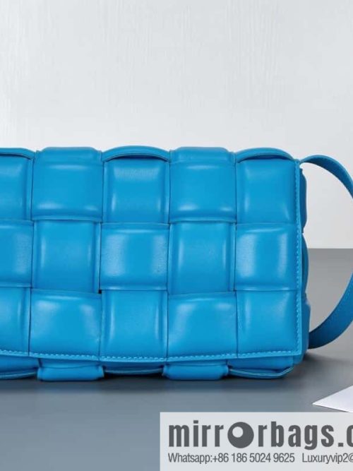 Bottega Veneta Padded Cassette Bag Model; 591970 BV Cassette Pillow Bag, Pool Blue