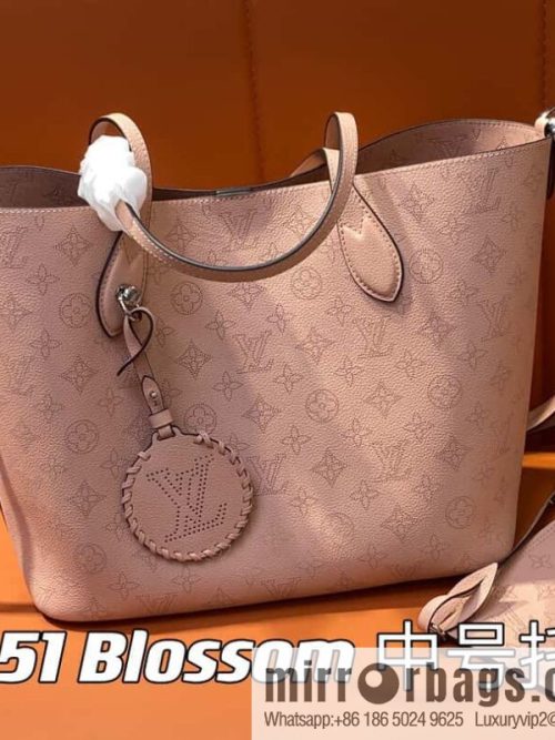 [Original order boutique] M21851 pink full leather shopping bag series, this Blossom medium tote bag